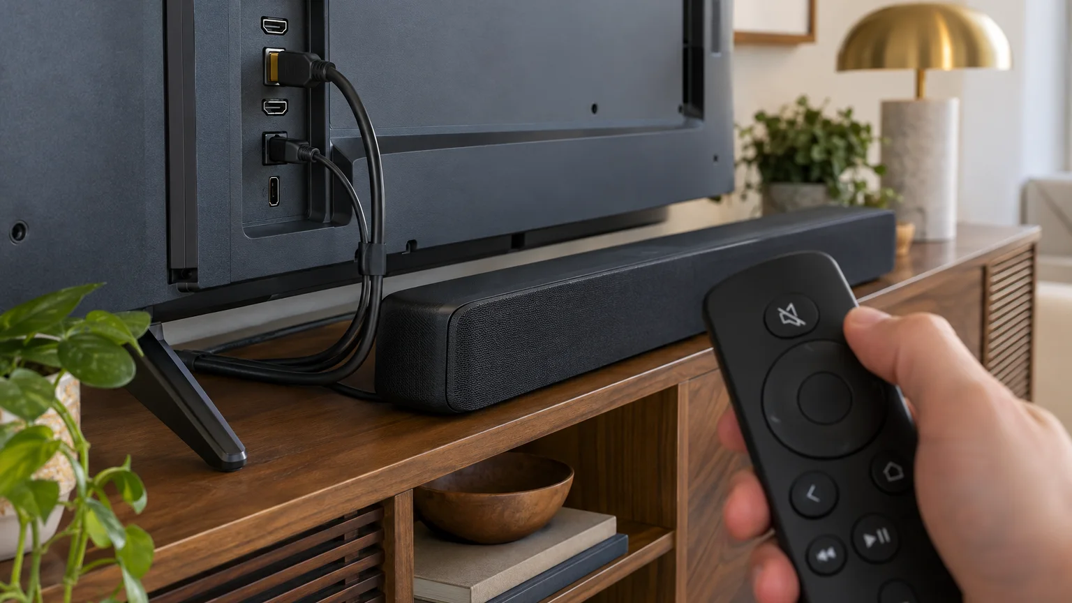 بررسی کابل HDMI، خروجی صوتی و ساندبار تلویزیونی که تصویر دارد ولی صدا ندارد